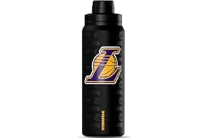 Hydrapeak x NBA Officially Licensed Los Angeles Lakers 26 oz Active Water Bottle with Chug Lid and Handle Reusable Stainless Steel Double Wall Insulated Sports Gift