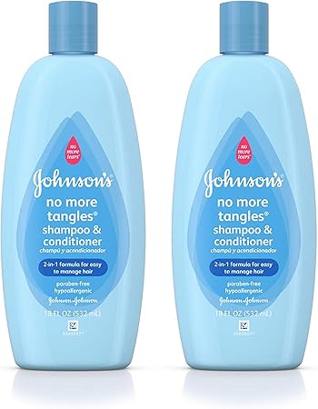 johnson's no more tangles shampoo and conditioner