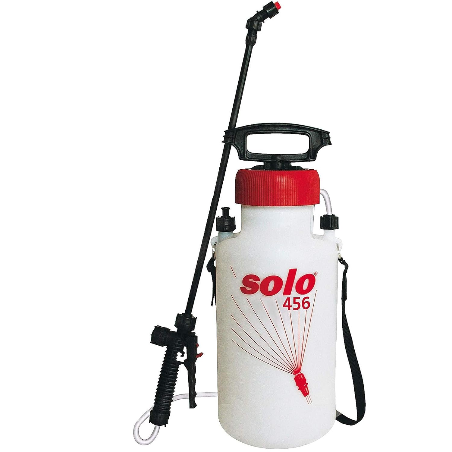 Solo 456 Pro Pressure Sprayer for Chemicals & Water 7.5 Litres Holds 5