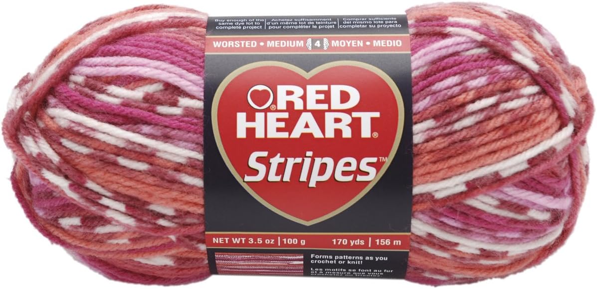 Coats & Clark Red Heart Stripes Yarn Breezy Stripe