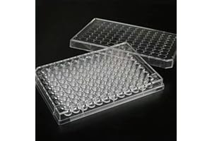 SCIENFOCUS LAB 96 Well Culture Plate - Culture Plate 96 Well - with Lid, Flat Bottom, Individual Pack (Pack of 10)