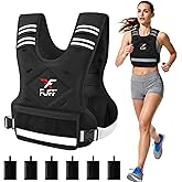FUFF Weighted Vest Woman, 4-10/11-20/20-32 Lb Adjustable Weight Vest for Women Men, Female Strength Training Body Vest for Walking Exercise Running Workout
