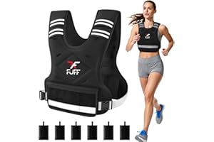 FUFF Weighted Vest Woman, 4-10/11-20/20-32 Lb Adjustable Weight Vest for Women Men, Female Strength Training Body Vest for Wa