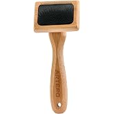 Artero Romeo Protected Pin Slicker Brush for Dogs and Cats, Size XS | Special Finish on Each Tip, Air Cushion Pad, Bamboo Handle, Gentle on Sensitive Skin, Nature Collection