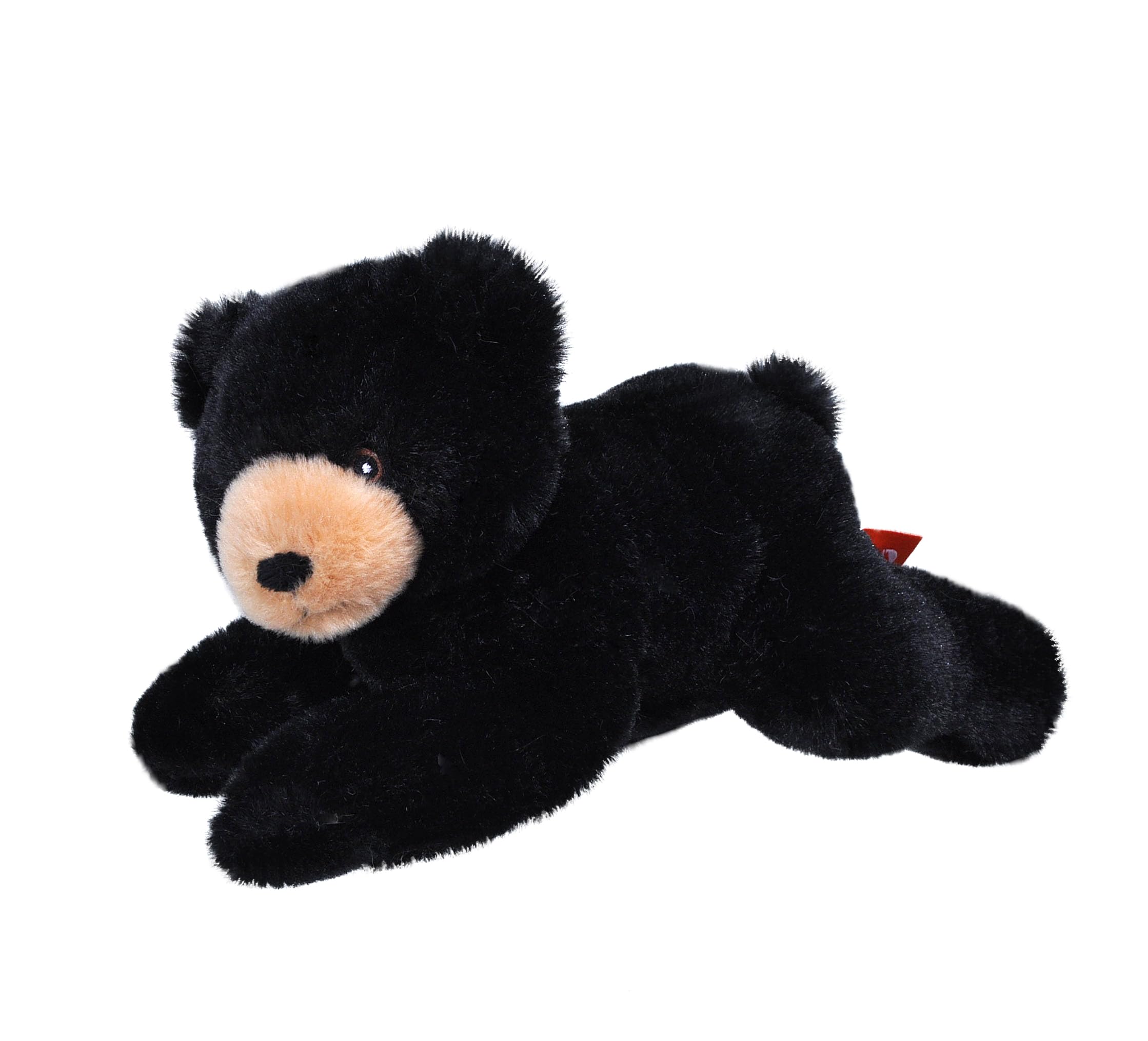 Wild Republic EcoKins Mini Black Bear Stuffed Animal 8 inch, Eco Friendly Gifts for Kids, Plush Toy, Handcrafted Using 7 Recycled Plastic Water Bottles