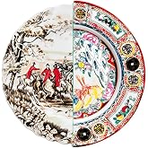 Seletti Porcelain Flat Plate Diameter 27.5 cm H.2.3 Inches Hybrid-Eusapia