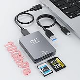 CFexpress Type A Card Reader, USB 3.2 (Gen 2) 10Gbps CFexpress Type A Card Reader for CF Express A+SD 3.0 Card Reader, USB C &amp; USB A 2-in-1 Type A CFexpress Adapter for Professional Filmmakers