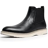 CGRRBW Men's Chelsea Boots, Fashion and Comfort Driving Shoes, Slip-Resistant Outsole, Slip on Casual Ankle Boots for Men