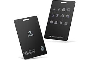 JSL JDTDC MFi Certified Thin-Wallet-Tracker Item-Finder Work with Apple Find My (iOS Only), Credit-Card-Wallet-Finder for Wallets,Passports, Luggage-Tracker, IP68 Waterproof,3-Year Battery Life,2 Pack