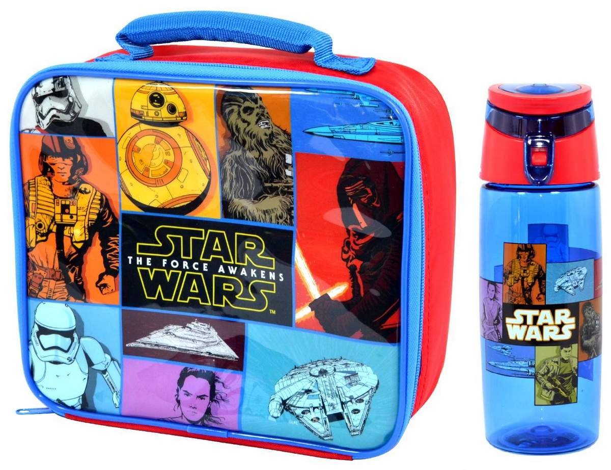 Star Wars 'The Force Awakens' Retro Lunch Bag/Box and Tritan Hydration Bottle (500ml) | Episode 7