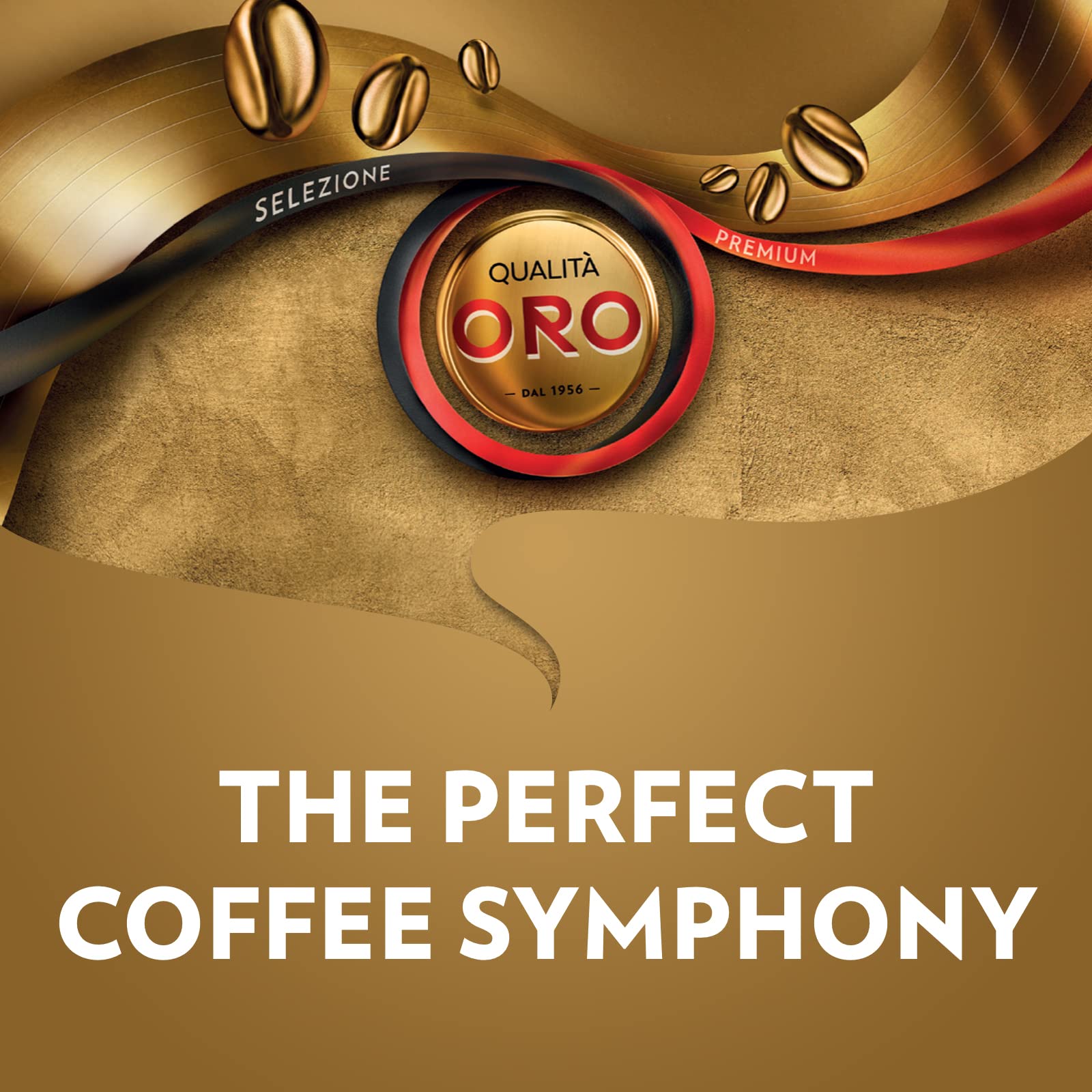 Lavazza, Qualità Oro, Kaffeebohnen, mit Aromanoten von Früchten und Blumen, für einen Samtigen Espresso, 100 % Arabica Kaffeebohnen, Intensität 5/10, Mittlere Röstung, 1 kg 2