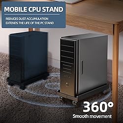 BYMECOST Adjustable Computer Tower Stand, PC Stand