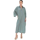 La Vie Style House Women's Stripe Maxi Everyday Dress