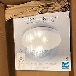 Winplus Led Ceiling Light With Motion Sensor And Remote Walmart Com Ceiling Lights Led Ceiling Lights Led Ceiling