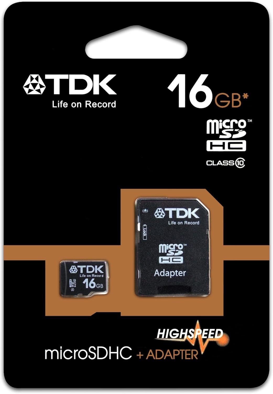 TDK 16Gb Class 10 Micro SDHC Card with Full Size SD Adapter Amazon.co