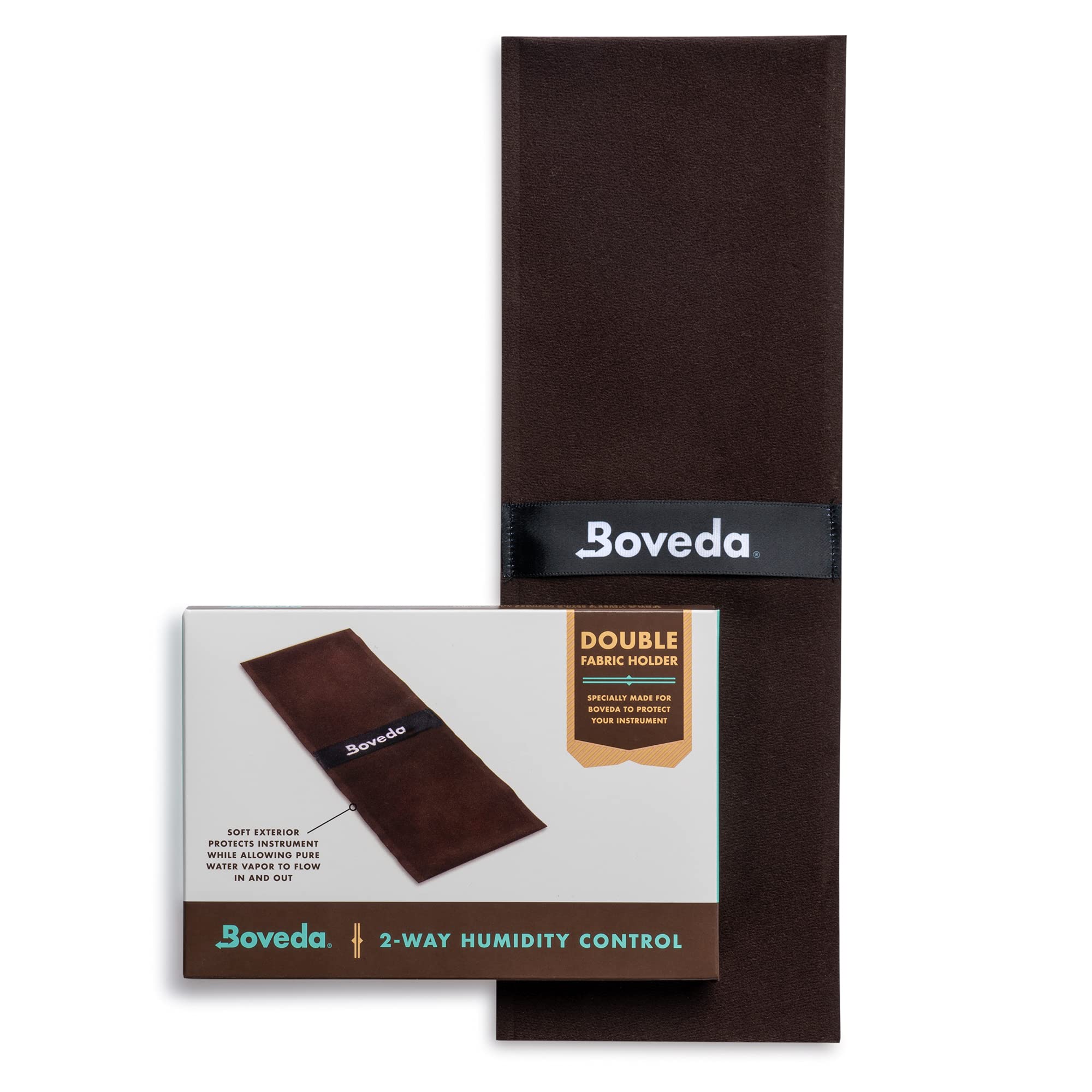 Boveda for Music: 1 Double Fabric Holder – Holds Up to 4 Standard Size 49% RH Boveda for a Wooden Instrument – Improves Efficiency of Two-Way Humidity Control in an Instrument Case — image 1