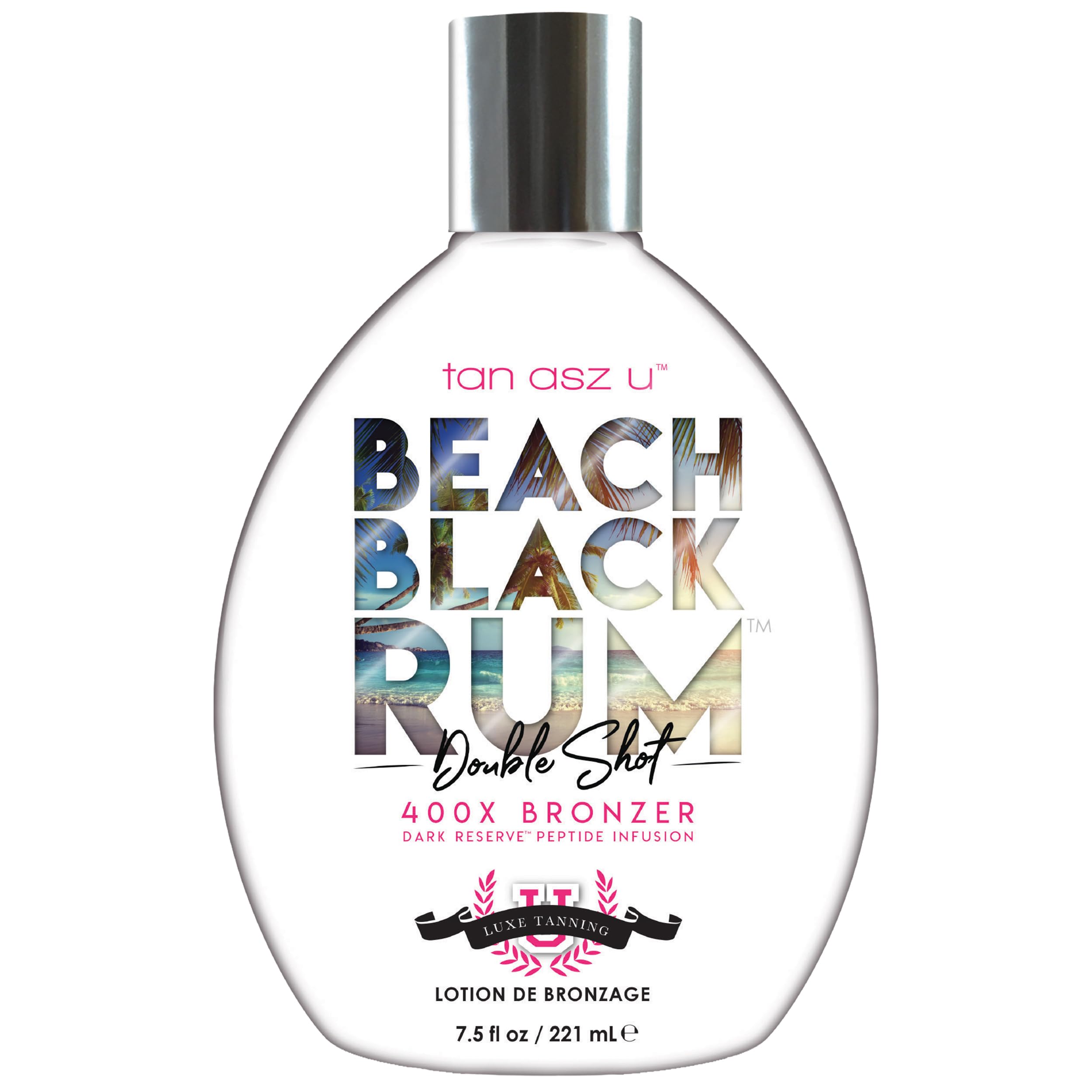 Tan Asz U Beach Black Rum Double Shot 400X Bronzer by Tan Inc (400ml)