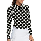 Soneven Womens Long Sleeve Polos 1/4 Zip Moisture Wicking Collared Golf Shirt Slim Fit for Casual Work