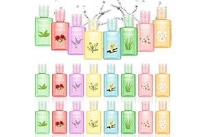 Frienda 24 Pcs Mini Hand Sanitizers Bulk Travel Size Scented Hand Sanitizer 1 Fl oz for Guest Xmas Christmas Stocking Stuffers Teacher Nurse Coworker Teacher Office Gift Homeless Care Package Supplies
