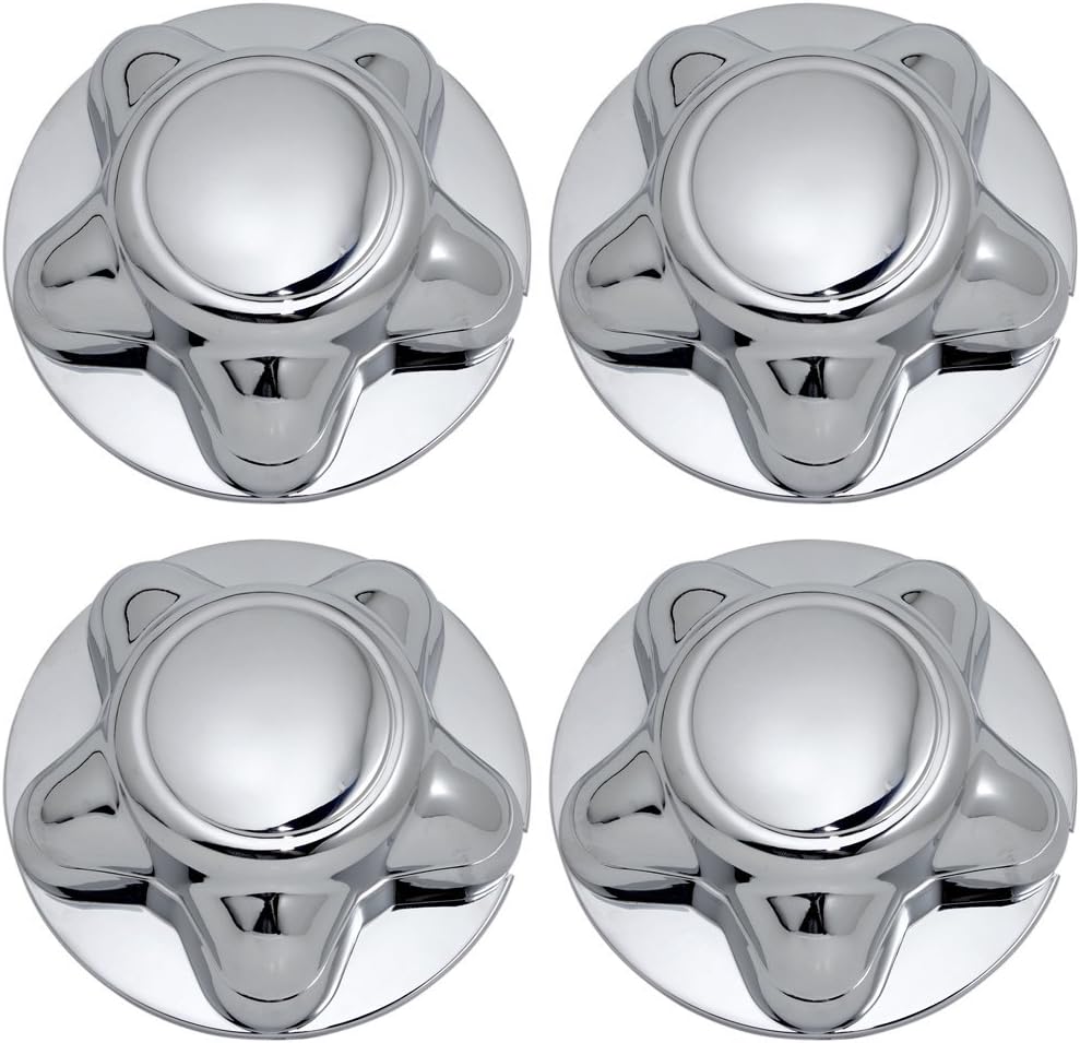 OxGord Center Caps Best for 97-04 Ford F-150, Expedition & 98-03 Navigator - Snaps Over Factory Aluminum & Steel Wheel with 12/14mm 5-Lug Bolts - OEM Replacement YL34-1A096-DA (Pack of 4) - Chrome: Automotive