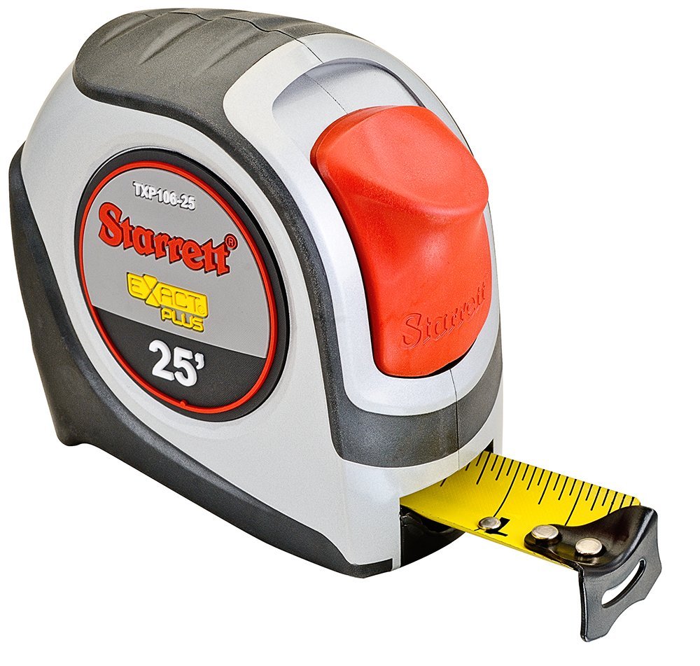 Starrett KTX125NSP01 Exact Measuring Tape 1" x 25' Blade Size 1/16