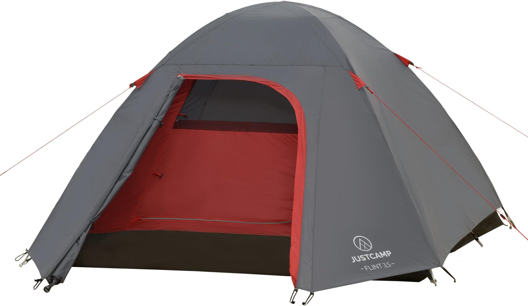 JUSTCAMP Flint 3.5 Camping Tent 3 Person Dome Tent (280 x 225 x 135 cm)