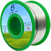 Essmetuin Lead Free Solder Wire(Sn99.3Cu0.7) For Plumbing Solder/Stained Glass/Crafts/Jewelry 217℃ Melting Point 2.0MM No Flux,ROHS (3.2oz)