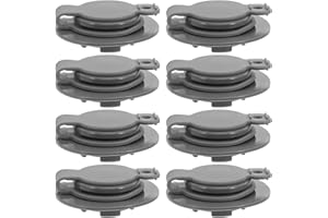 OSOLADY 8pcs TPU Vacuum Bag Air Valves Replacement Plastic Air Valve Covers for Compression Storage Bags