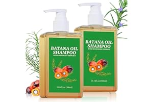 BSMAX 2Pcs Batana Oil Shampoo for Hair Growth,Rosemary Shampoo for Thinning Hair,Nourishing & Regenerating Hair-Soft and Fluffy for Men & Women-10.14 fl oz/Pcs
