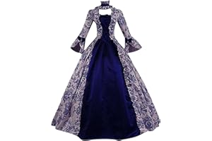 Rkwins Victorian Dresses for Women Vintage Elegant Dress Renaissance Medieval Dress Princess Ball Gown Dress Plus Size Dress