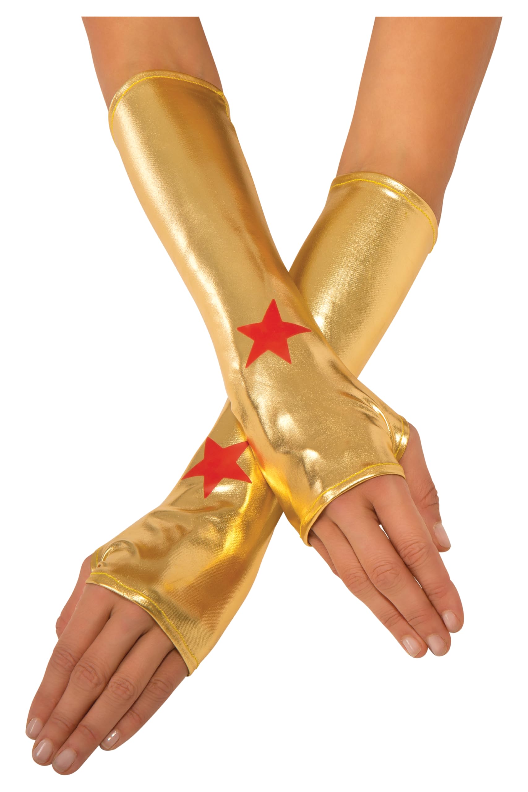 Rubies Official Adult's Dc Wonder Woman Gauntlets Gloves Halloween