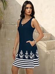 LUXVEER Women's Summer Dress 2025 Sleeveless