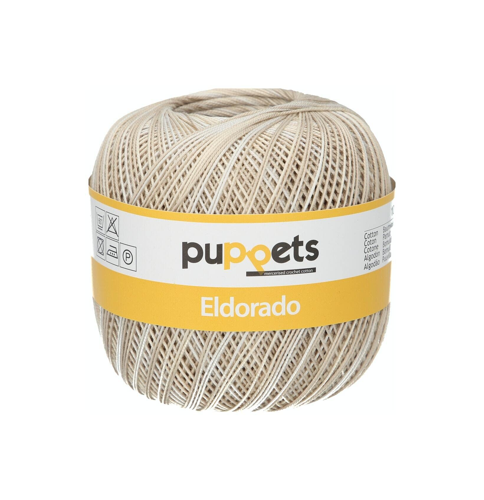 Puppets 4578012-00122 Crochet Yarn, 100% Cotton, 122, One Size