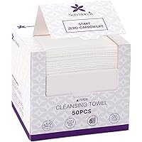 Serenorch Disposable Face Towels, 10" x 12", Ultra Thick Face Towelettes for Sensitive Skin, Extra Soft Makeup Remover Dry Wi