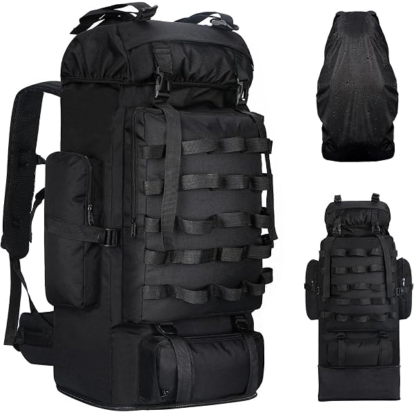 BAGZY Zaini Da Hiking Zaini Da Viaggio Grandi 35L Tela Zaino Tattico - 10