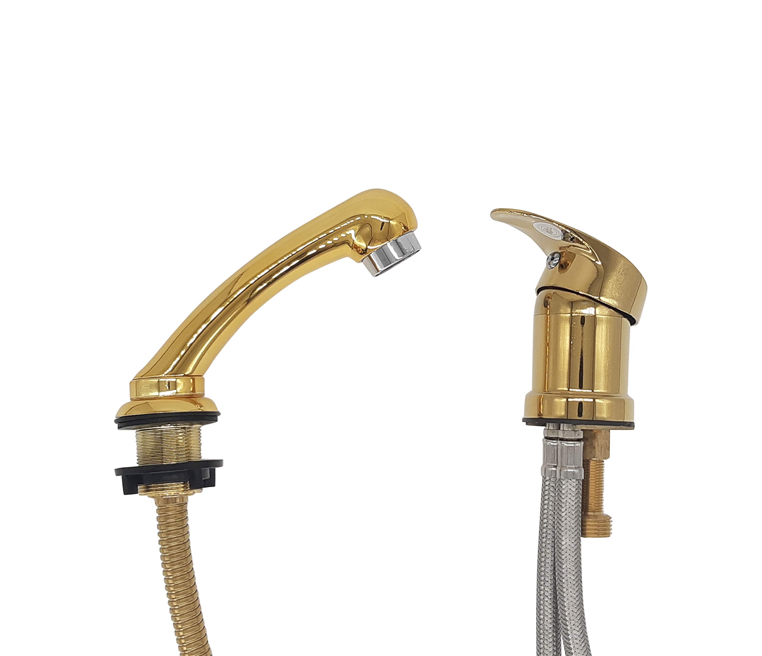 Hairstore Premium Brass (not Zinc) Salon tap Improved with New Salon Handheld Shower Head and Sleeve Holder