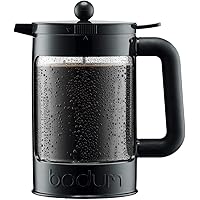 Bodum Bean Cold Brew Coffee Maker, Press, Plastic, 1.5 Liter, 51 Ounce, Black