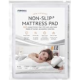 Foboull Silicone Mattress Slide Stopper and Gripper, 5X Anti - Slip, Non Slip Mattress pad,Keep Bed and Topper Pad from Sliding for Sofa, Couch, Chair Cushion, Mattresses, Easy Trim Pads, Twin