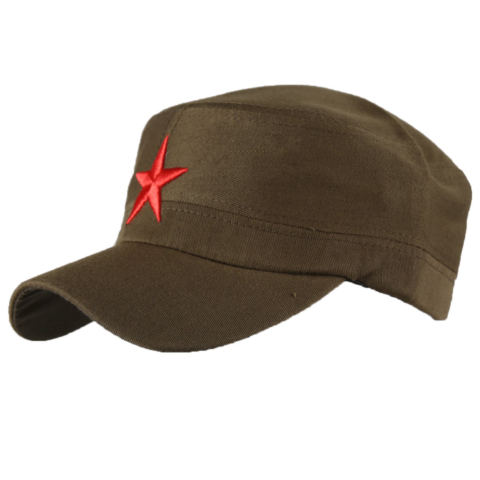Unisex SOVIET Army Russian Red Star AK 47 Hat Cap Fancy DressTrapper Cadet Military Baseball Cap MFAZ Morefaz Ltd (Khaki)