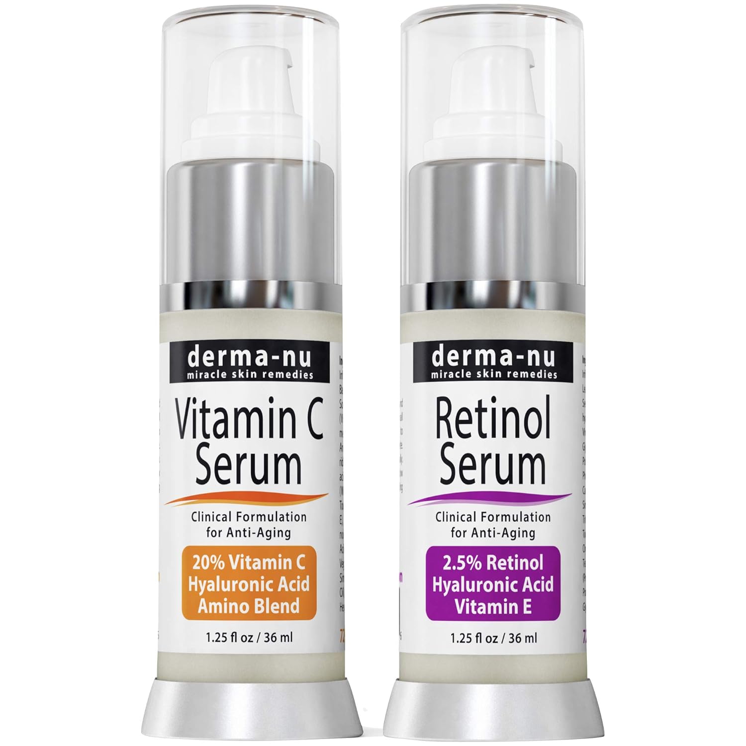 Retinol Serum With Hyaluronic Acid Serum Vitamin E Anti Aging For Reducing Fine Lines Wrinkles Clinically Proven Skin Treatment For The Face