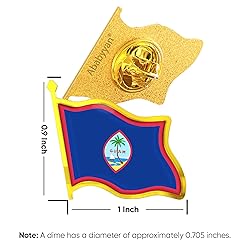 Guamanian Flag Lapel Pin - Enamel Metal National