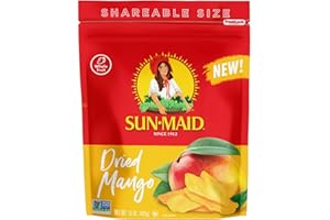 Sun-Maid Dried Mango Slices - 15 oz Resealable Bag - Sweetened with Cane Sugar - Dried Fruit Snack for Lunches, Holiday Snacks, and Charcuterie Boards