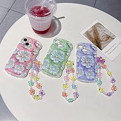 for iPhone 13 Mini Curly Wavy Case, Cute Colorful