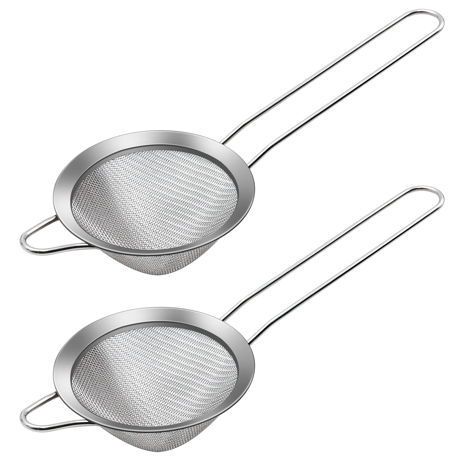 Stainless Steel Cocktail Sieve, 2 Pack Bar Strainer Filtering Tool (23x8.5)