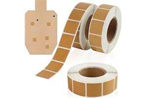 TINSKY 3000 Pieces/ 3 Rolls Square Target Pasters for Shooting Target Stickers Self Adhesive for Shooting Range Practice Shooting Cardboard Targets Paper