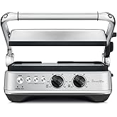 Breville BGR700BSS1BCA1 The Sear and Press Open Flat Grill, 10x12, Silver