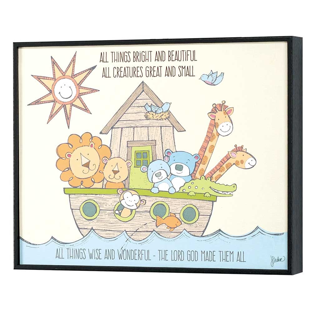 Dicksons Noah's Ark The Lord God Made Them All Canvas Wall Decor, Multicolor