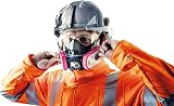 JSP EVO VISTAshield EN 397 Safety Helmet with Integrated Faceshield White Smoke view 5