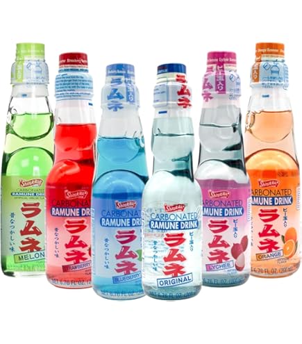 Amazon.com : Ramune Japanese Soft Drink Mix Variety 6 Flavors 6