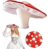 GJD Mushroom Hat Costume Cosplay Accessory Party Hat Cap for Adult - Comfortable, Versatile | Perfect for Renaissance Fairs, Themed Parties, and Photoshoots